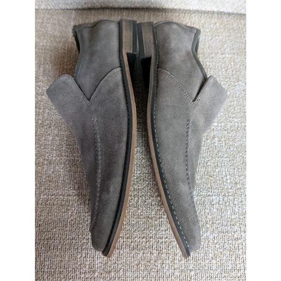 STACY ADAMS Men's Gray Leather Suede Moc Toe Loafers Size 10M 24689-061 - Picture 5 of 10